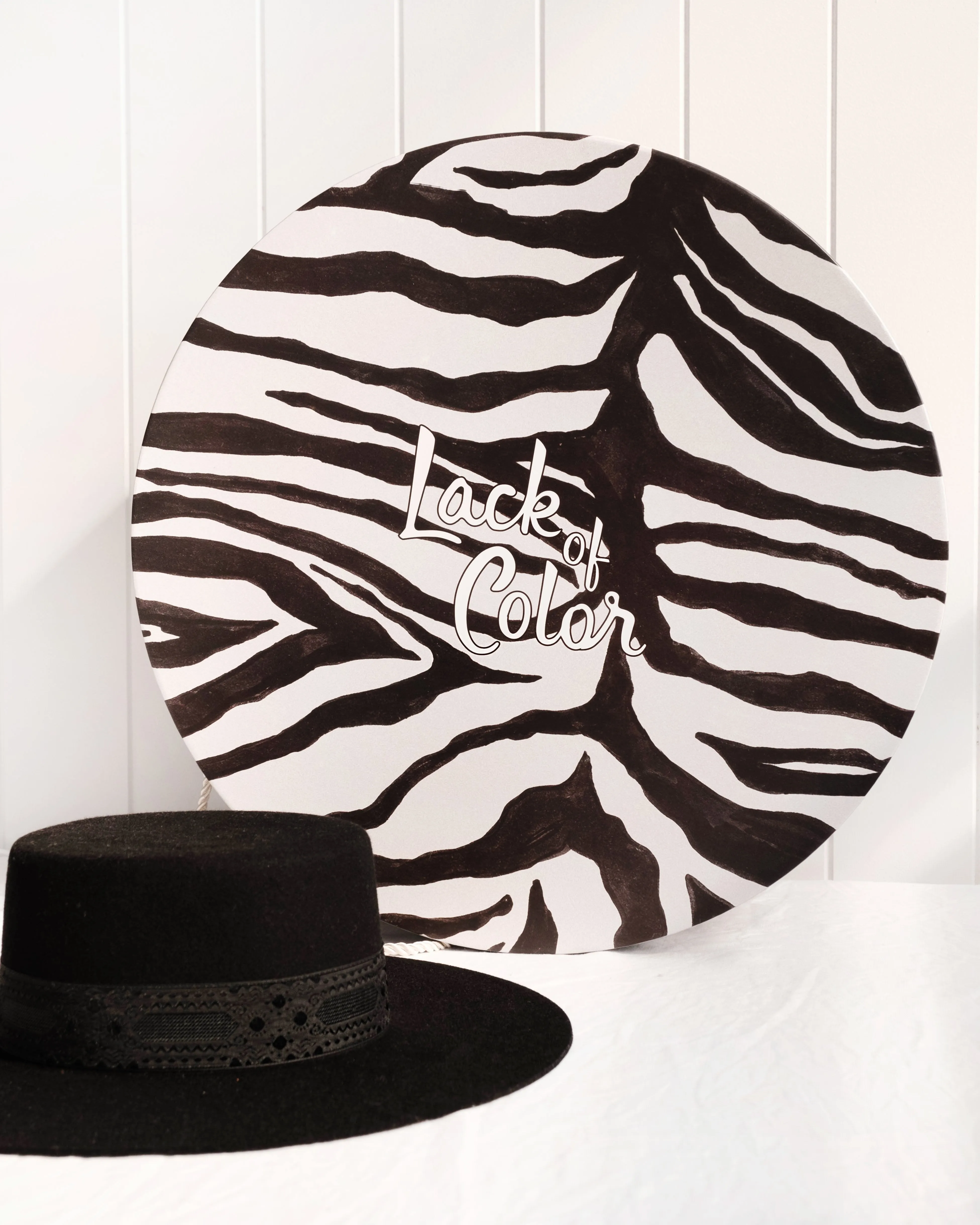 Hat Box - Large - Zebra Print