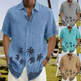 Men's Trendy Beach Wear Casual Short Sleeve Shirt - GlamzLife